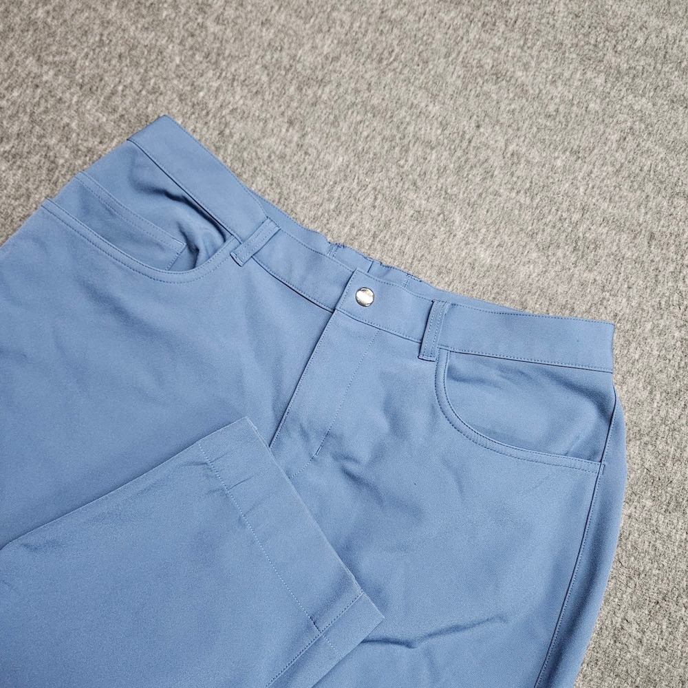 State and Liberty Tech Chinos Mens 34 Blue Athletic Fit 4-Way Stretch Pants